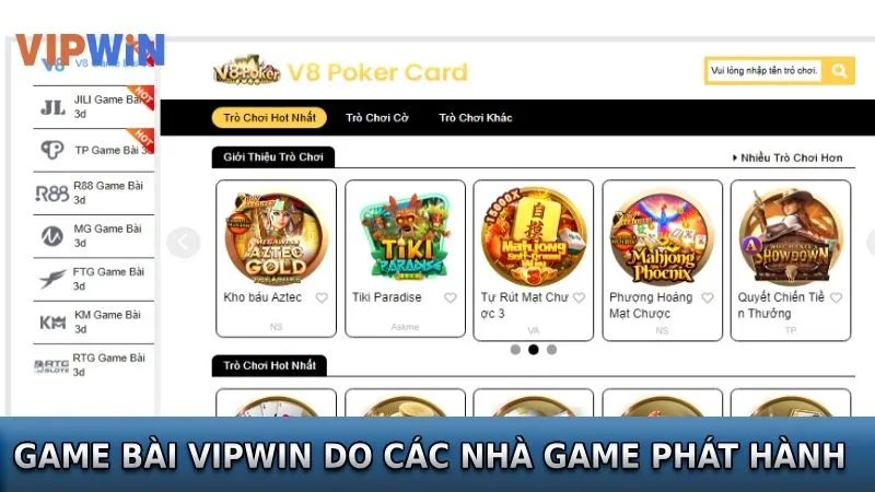 Game bài Vipwin do các nhà game phát hành