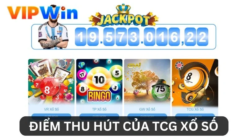 Điểm thu hút của xổ số TCG