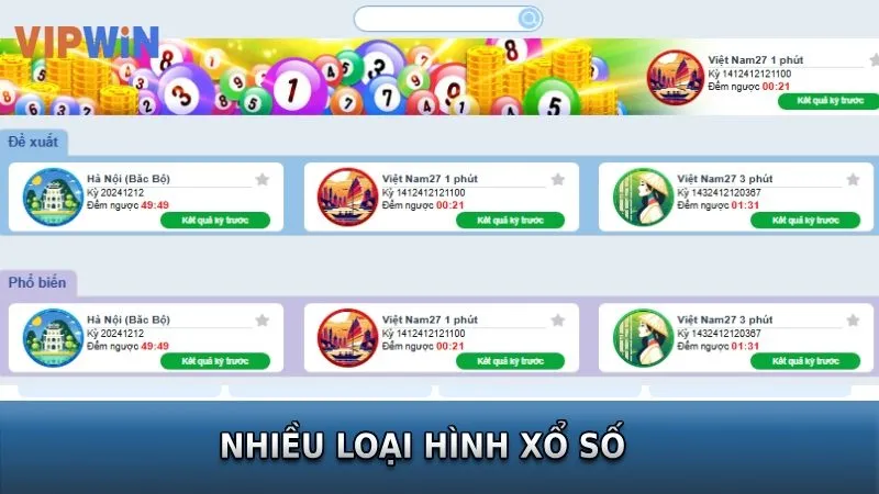 TP xổ số nhiều loại hình đặt cược